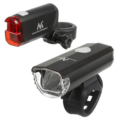 USB Akku Fahrrad Licht Set Frontlicht Rücklicht Scheinwerfer LED 30 LUX StVZO