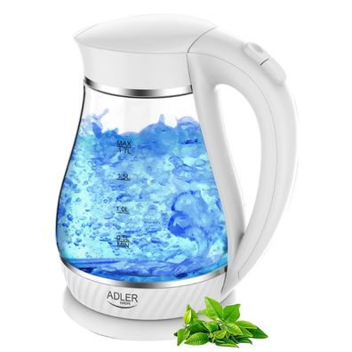 Glas Wasserkocher 1,7 Liter 2000 Watt LED Haushaltsgeräte Kleingeräte Küche