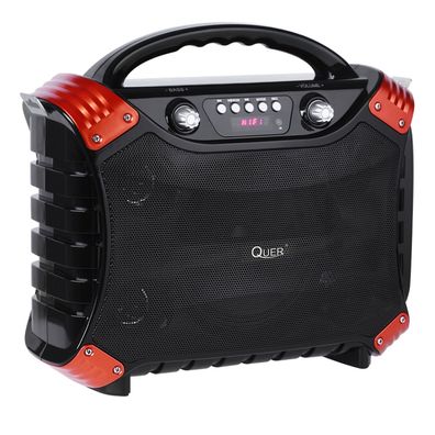 Tragbares Lautsprecher Karaoke Set mit Mikrofone Bluetooth Stereo Kartenleser