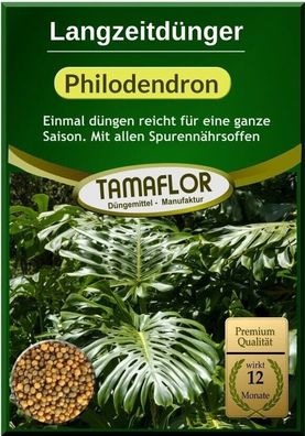 Philodendron Dünger 1x düngen für 12 Monate, Dauerdünger
