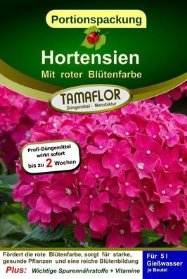 Hortensiendünger für rote Hortensien Dünger Portionsbeutel für 25 l