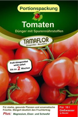 Tomatendünger Profi Dünger für Tomaten 5 Portionsbeutel / 50l, wirkt sofort