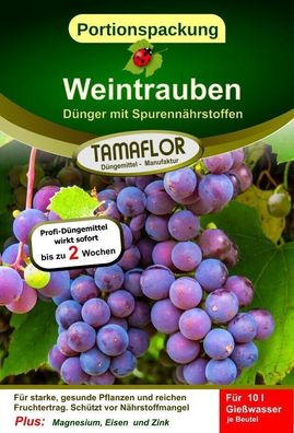 Düngerkonzentrat Profi Wein, Weinreben Dünger Portionsbeutel für 50 Liter
