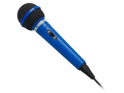 Handmikrofon Dynamisches Mikrofon Ein und Ausschalter Blau 6,3mm