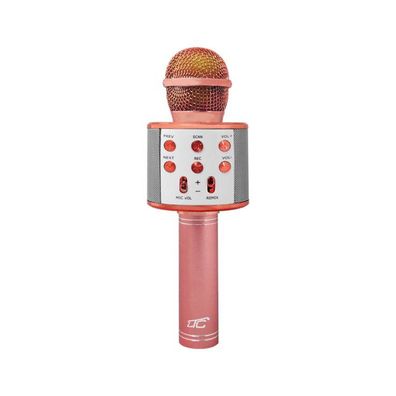 Bluetooth Drahtloses Mikrofon Karaoke Lautsprecher Aufnahmefunktion Gold