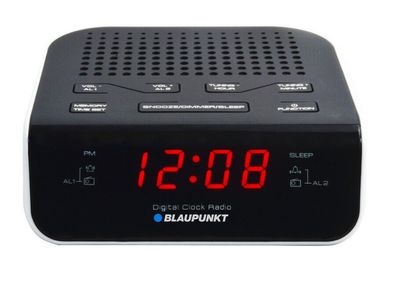 Uhrenradio Radiowecker Wecker LCD Display Dual Alarm Senderspeicher Blaupunkt