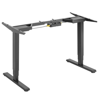 Sitz-Steh-Schreibtisch Elektrisch Höhenverstellbarer ohne Tischplatte Grau Möbel