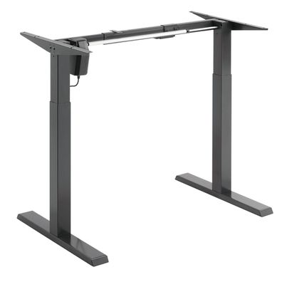 Höhenverstellbarer Schreibtisch Tischgestell Sitz-Steh Bürotisch bis 80kg Grau