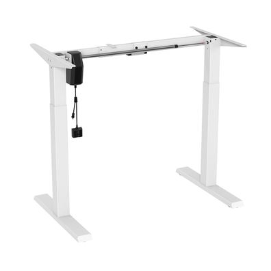 Sitz-Steh-Schreibtisch Tischgestell Elektrisch Höhenverstellbarer Bürotisch Weiß