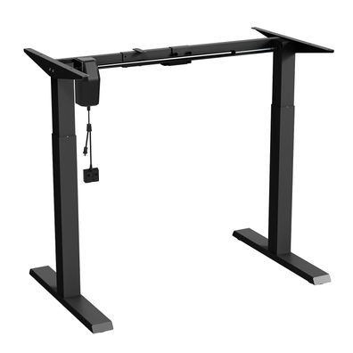 Sitz-Steh-Schreibtisch Tischgestell Elektrisch Höhenverstellbarer Schwarz Möbel