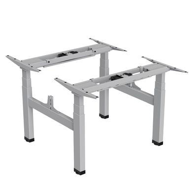 Doppeltischgestell Sitz-Steh-Schreibtisch Elektrisch Höhenverstellbarer Grau