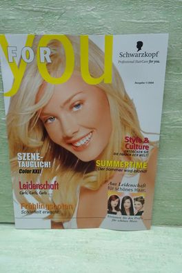 Schwarzkopf Düsseldorf For You Ausgabe 1/2004 Fachzeitschrift