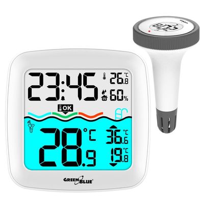 Temperaturstation Poolthermometer Digitales Funk Poolthermometer Thermometer