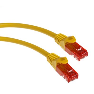 Netzwerkkabel Patchkabel Flachkabel Kabel Ethernet RJ-45 UTP CAT6 2M gelb