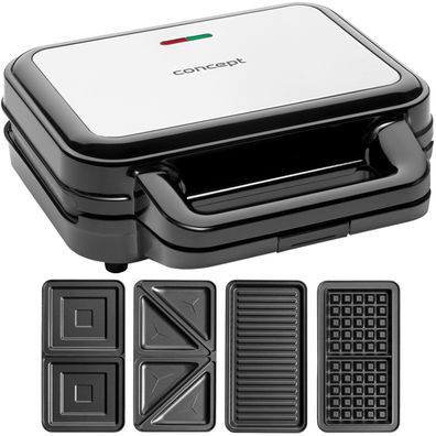 4in1 Toaster Sandwichmaker Haushaltsgeräte Kleingeräte Küche Wechselplatten