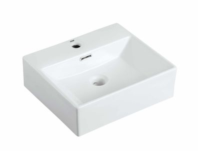 TEICO Design Keramik Bad Waschtisch 50 cm Waschbecken Möbelwaschtisch Sink