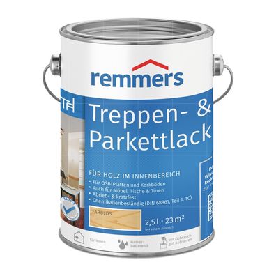 Remmers Treppen- und Parkettlack - 2.5 LTR Versiegelungslack Holzlack