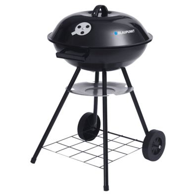 Holzkohlegrill auf Rollen Rundgrill Standgrill Gartengrill Grillwagen Garten
