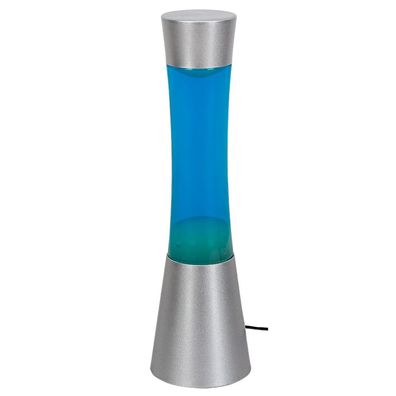 Beleuchtung Lava Lampe Lavalampe Minka Rabalux E14 Blau Silber 20W