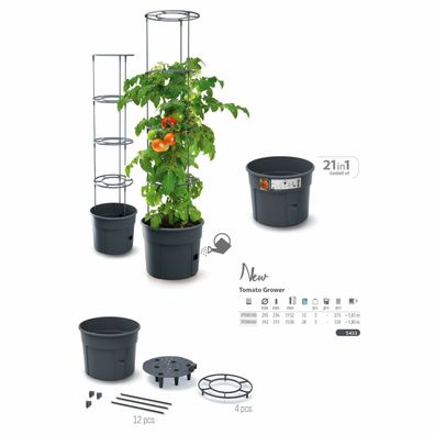 Topf für Tomatenpflanze Pflanzkübel Tomate 24L und 28L Garten Terrasse Pflanzen