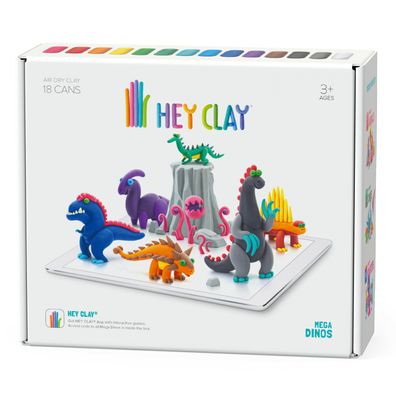 Basteln Modellieren Kinder Spielzeug DIY Mega Dinos Kreatives Set Hey Clay Knete