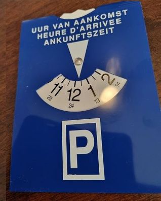 Parkeerschijf | Parkeerkaart Blauwe zone | schijf / kaart voor parkeer