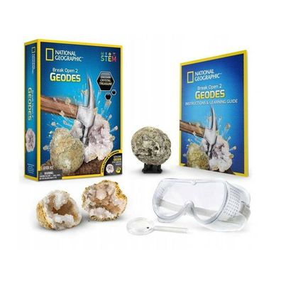 Laborkit Lernspielzeug Set National Geographic Break Your Own Geode Schutzbrille