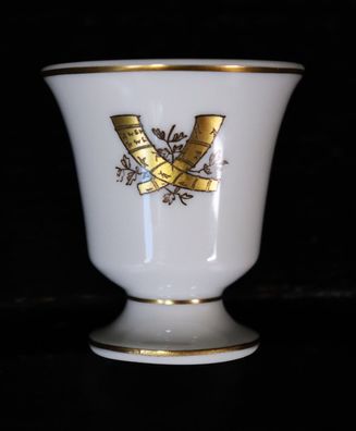 Royal Copenhagen Golden Horns 883 Eierbecher 9728 Art DK Gallehus RAR #W