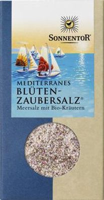 Sonnentor 3x Blütenzaubersalz mediterrane Art, Packung 120g