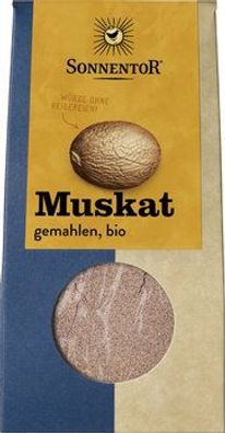 Sonnentor 6x Muskatnuss gemahlen, Packung 30g