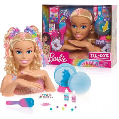 Barbie Styling Kopf Tie-Dye Deluxe 22 PCS Set Blonde 2 Farbstoff Farben Zubehör