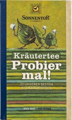 Sonnentor 3x Kräutertee Probier mal!, Doppelkammerbeutel 28,5g