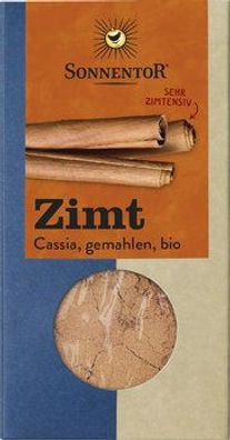 Sonnentor 3x Zimt Cassia gemahlen, Packung 40g