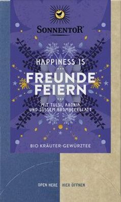 Sonnentor Freunde feiern Tee Happiness is®, Doppelkammerbeutel 27g