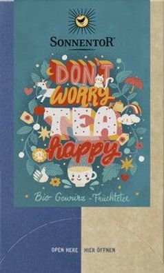 Sonnentor Don't worry, TEA happy Tee, Doppelkammerbeutel 27g