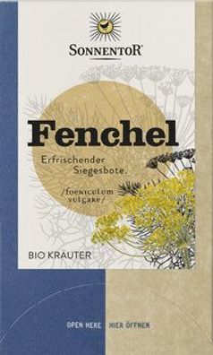 Sonnentor 6x Fenchel Tee, Doppelkammerbeutel 27g