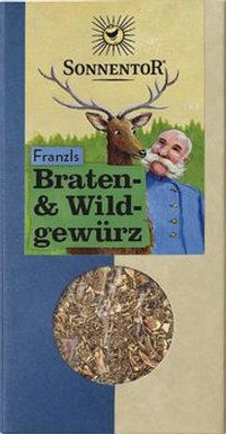 Sonnentor 3x Franzls Braten- und Wildgewürz, Packung 40g