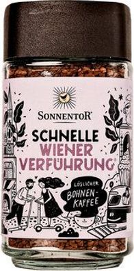 Sonnentor Schnelle Wiener Verführung Kaffee Instant Wiener Verführung®, Glas 100g