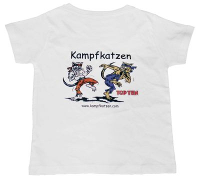 T-Shirt für Kinder Kampfkatzen für Kinder - Größe: 140