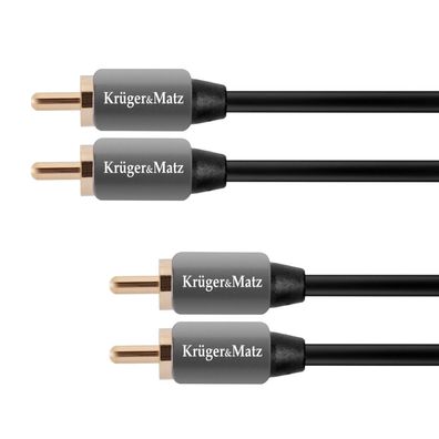 Audiosignalkabel Krüger&Matz Digitale Cinch Audio Stereo KM0303 2RCA 0,5m