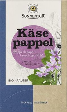 Sonnentor 3x Käsepappel (Blaue Malve), Doppelkammerbeutel 27g