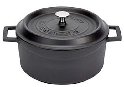 LAVA Trendy Casserole rond Ø320mm 9.86Ltr Mat Zwart/Zwart