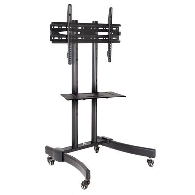 Monitor TV Standfuß Rollwagen Halterung Höhenverstellbar bis 40kg 32-65" 400x60