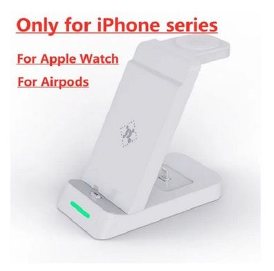 30W 3 In 1 Draadloze Oplader Standaard geschikt voor Iphone 14 12 Apple Watch S