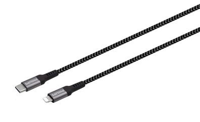 USB kabel 3.0 USB C naar Lightning Lengte: 2 meter Premium Nylon