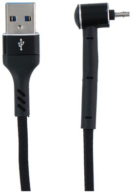 USB kabel Micro USB Zwart > USB kabel Micro USB Zwart