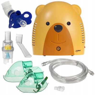 Inhaliergerät ProMedix PR-811 Teddy Baby Inhalator Vernebler mit Schnuller Set