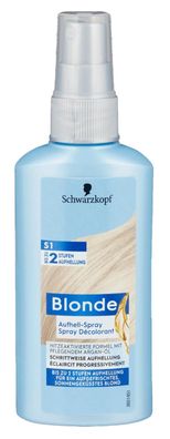 Schwarzkopf Blonde S1 Aufhell Spray bis zu 2 Stufen mit Pflege Öl 125ml