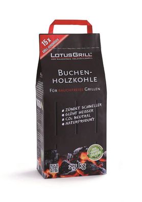 LotusGrill Houtskool Beuken zak 2.5 kg