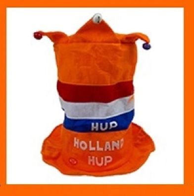 Hup Holland oranje hoed met muziek